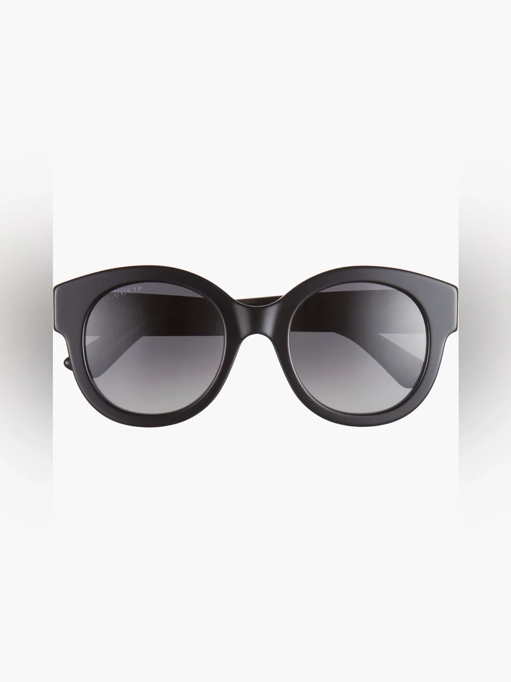 Gucci 51mm Round Polarized Sunglasses